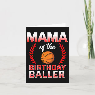 Mama des Geburtstags Boy Bysketbyll Bday Celebrati Karte