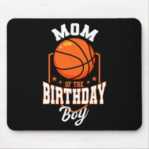 Mama des Geburtstags Boy Bysketbyll Thema Teil Mousepad
