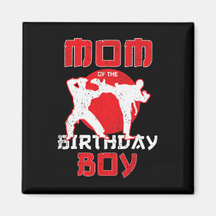 Mama des Geburtstags Karate Taekwondo Boy Martial Magnet