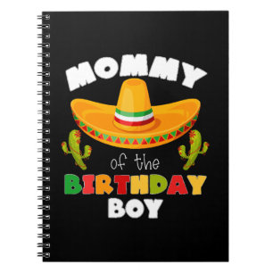 Mama des Geburtstagsjungen Cinco de Mayo Notizblock