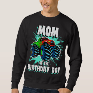 Mama des Geburtstagsjungen Monsters Truck Birthday Sweatshirt