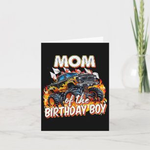 Mama des Geburtstagsjungen Monsters Truck Geburtst Karte