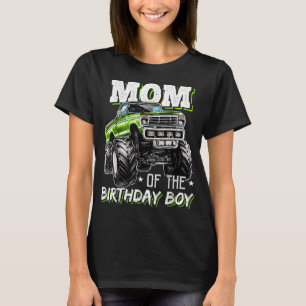 Mama des Geburtstagsjungen Monsters Truck Geburtst T-Shirt