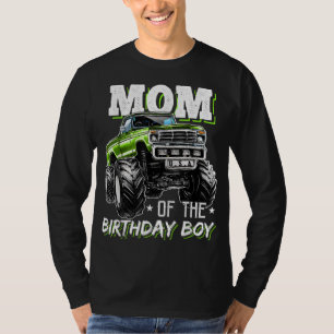 Mama des Geburtstagsjungen Monsters Truck Geburtst T-Shirt