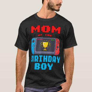 Mama des Geburtstagsjungen Videospiel-Themen-Gebur T-Shirt