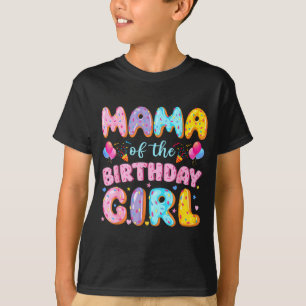 Mama des Geburtstagsmädchens süße Donut-Geburtstag T-Shirt