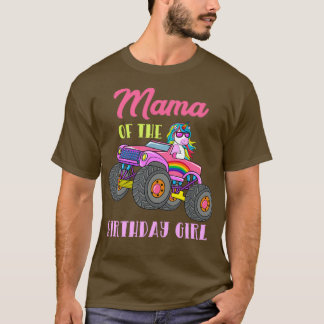 Mama des Geburtstagsmännchens Einhorn Truck 2 T-Shirt