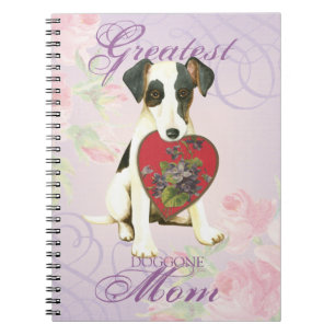 Mama des glatten Fox Terrier Herzens Notizblock