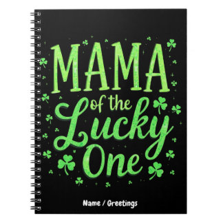Mama des Glückspilzes erster St. Patrick's Day Notizblock