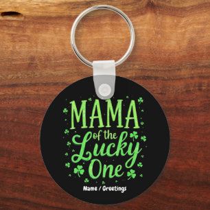 Mama des Glückspilzes erster St. Patrick's Day  Schlüsselanhänger