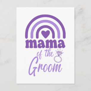 Mama des Grooms Feiertagspostkarte