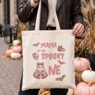Mama des Gruseligen auf der süßen Pinkoween-Party Tragetasche