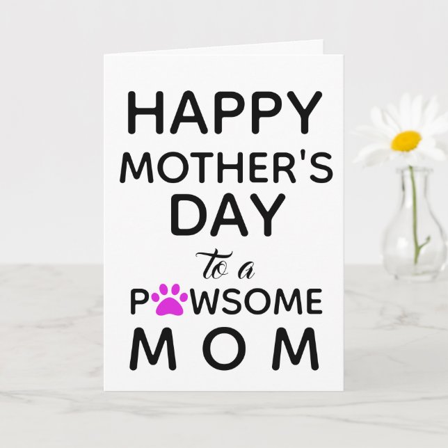 Mama des Hundes vom Muttertag des Hundes Karte (Kleine Pflanze)