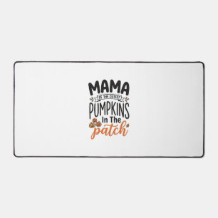 Mama des niedlichsten Kürbisse Herbst-Shirt-Design Schreibtischunterlage