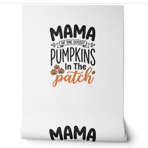 Mama des niedlichsten Kürbisse Herbst-Shirt-Design Tapete