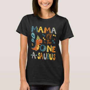 Mama des One-A-Saurus zum 1. Geburtstag Dinosaurie T-Shirt