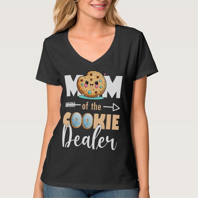 Mama des Pfadfinders für Cookies 5 T-Shirt (Vorderseite)