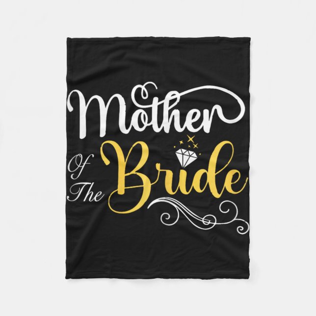 Mama des Polterabends Fleecedecke (Vorderseite)