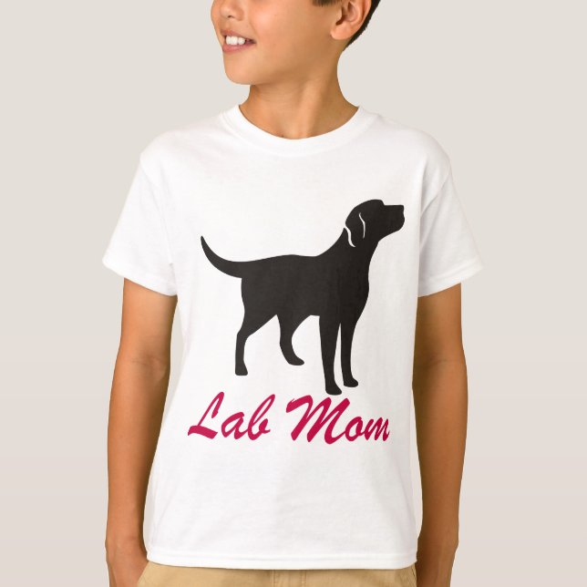 Mama des schwarzen Labors T-Shirt (Vorderseite)