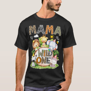 Mama des wilden Safari-Dschungel-Waldlandes 1. Bi T-Shirt