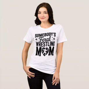 Mama des Wilden Wrestlings Tri-Blend Shirt