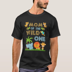 Mama des Wilden Zoo Birthday Safari Dschungel Ani T-Shirt