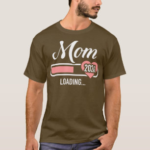 Mama, die 2024 für die Ankündigung einer Schwanger T-Shirt