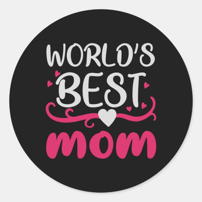 Mama - Die beste Mama der Welt Runder Aufkleber (Vorderseite)