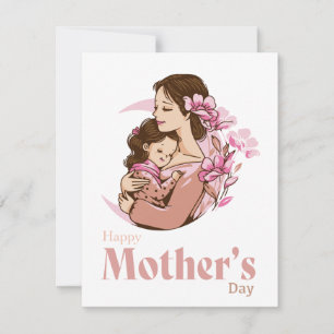 Mama, die den Muttertag der Baby Daughter Moon Blu