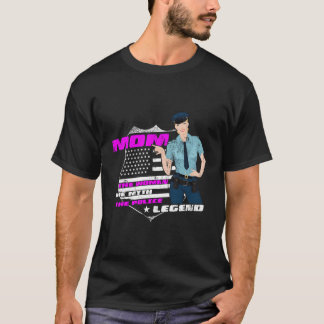 Mama Die Frau die Mythpolizei Legend Funny Police T-Shirt
