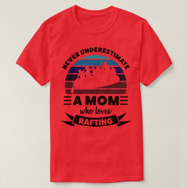 Mama, die Lieben Rafting Funny Gift Ehefrau Frauen T-Shirt (Design vorne)