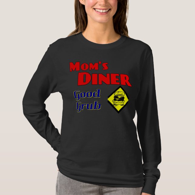 Mama Diner Good Grub Retro Restaurant T-Shirt (Vorderseite)