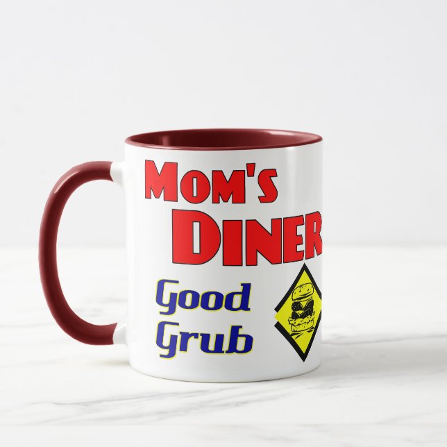 Mama Diner Good Grub Retro Restaurant Tasse (Links)