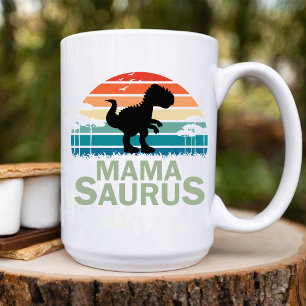 Mama Dinosaur Vintage-Mama-Jubiläum Kaffeetasse