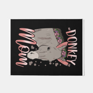 Mama Donkey   Geschenk für die Esel-Mama des Eigen Fußmatte