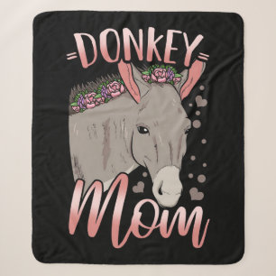 Mama Donkey   Geschenk für die Esel-Mama des Eigen Sherpadecke