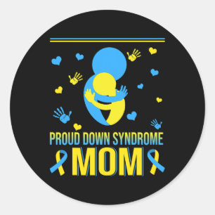 Mama-Down-Syndrom Runder Aufkleber