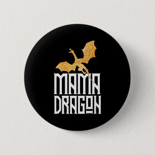 Mama-Drache-Weihnachten-passende-Familien-Stamm-Ma Button