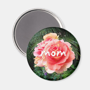 Mama Drehbuch rosa Rosenblütenfotografie modern Magnet