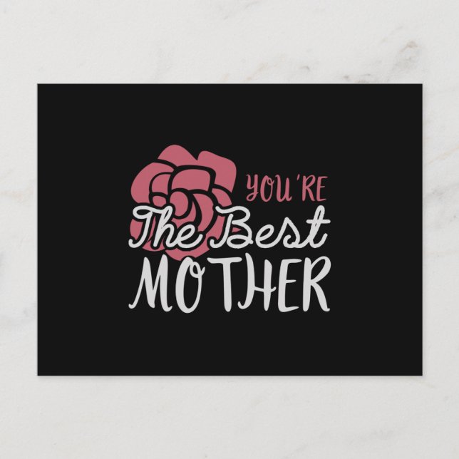 Mama - Du bist die beste Mutter Postkarte (Vorderseite)