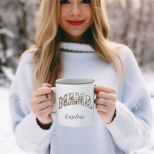 Mama Du Bist Die Beste Name Moderner Kaffeebecher