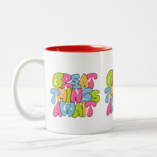 "Mama, du bist ihr Flügel" Zwei-Tonen-Tasse - schö Zweifarbige Tasse