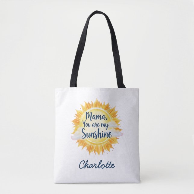 Mama, du bist mein Sonnenschein | Herzlicher Mutte Tasche (Vorderseite)