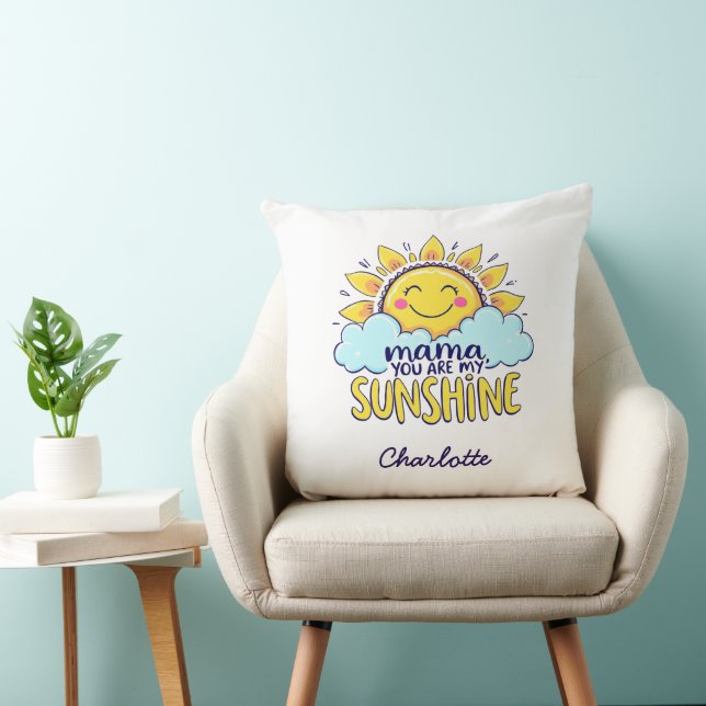 Mama, du bist mein Sonnenschein | Niedlicher Mutte Kissen (Stuhl )