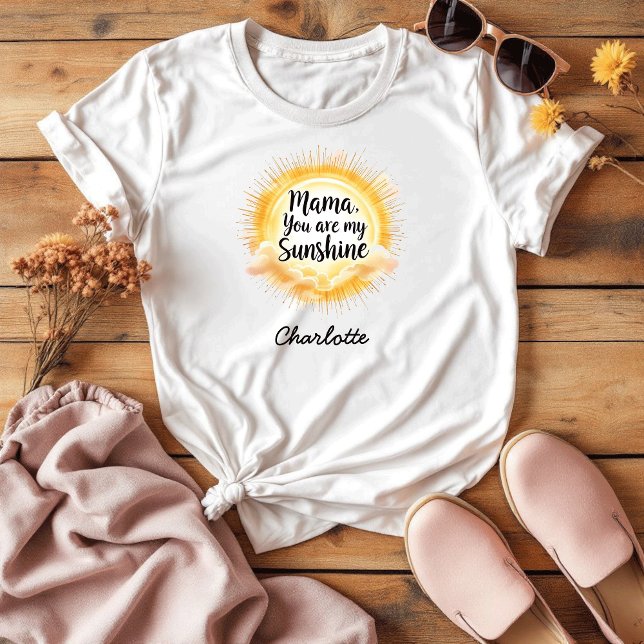 Mama, du bist mein Sonnenschein | Niedlicher Mutte T-Shirt (Von Creator hochgeladen)