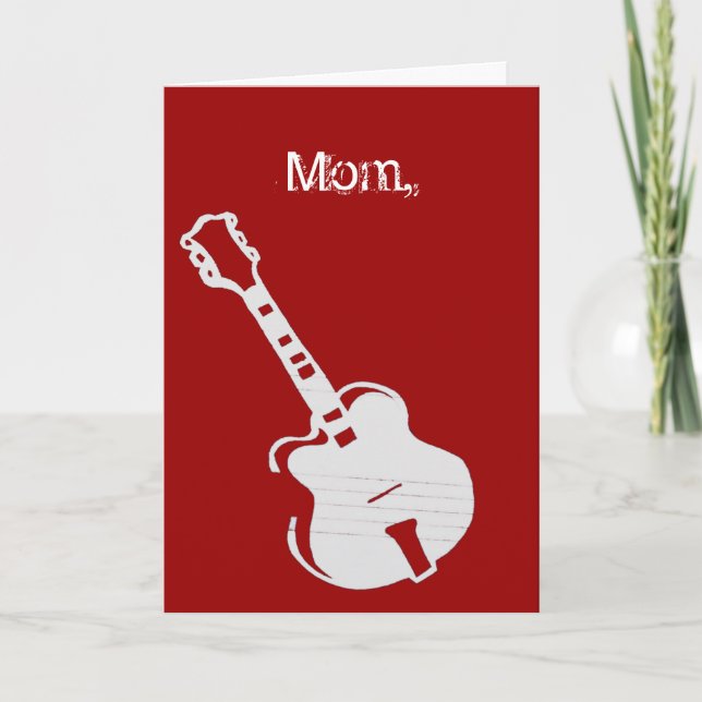 Mama, du Rock Feiertagskarte (Vorderseite)