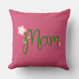 Mama Dunkelrosa Kissen