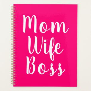 Mama Ehefrau Chef Hot Rosa benutzerdefinierte Skri Planer