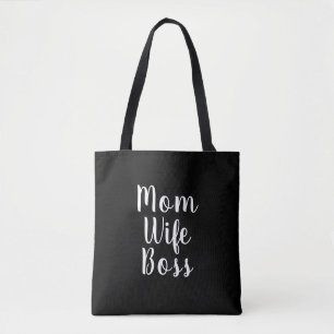 Mama Ehefrau Chef schwarze benutzerdefinierte Skri Tasche