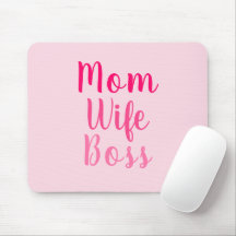 Mama-Ehefrau rosa benutzerdefinierte Skript stilvo